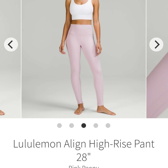 Lululemon High-Rise Align Leggings 28" in Pink Peony - Picture 1 of 4